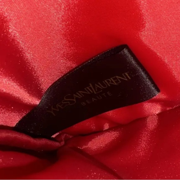 Yves Saint Laurent (YSL) Red Clutch w/ add on Chain Strap and D Ring GWP NWT - Picture 8 of 15